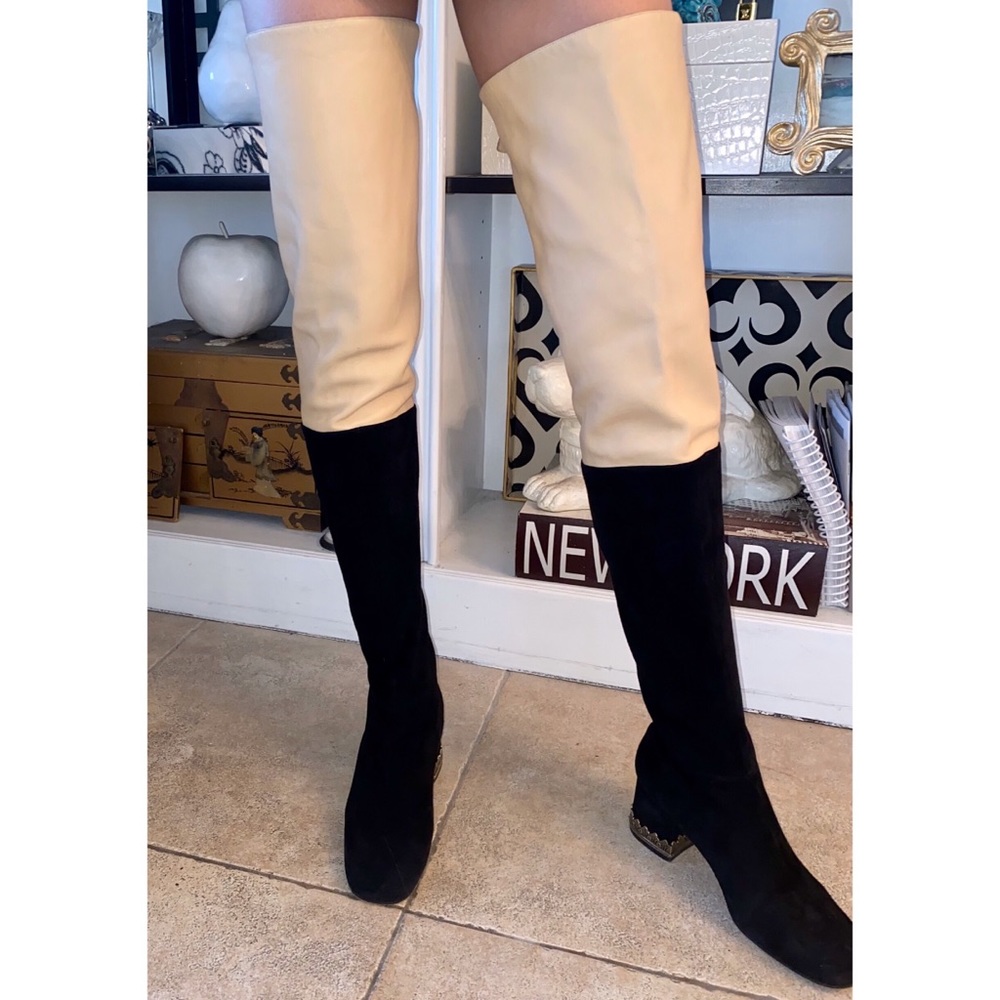 Chanel Thigh High Boots